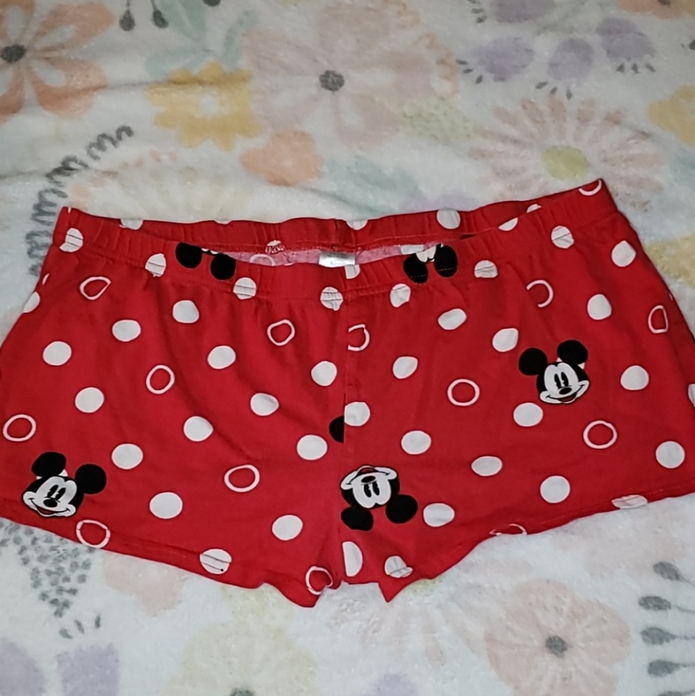 Red Polka Dot Mickey Mouse Shorts